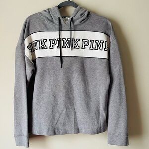Pink‎ by Victoria's Secret Gray Hooded Sweatshirt